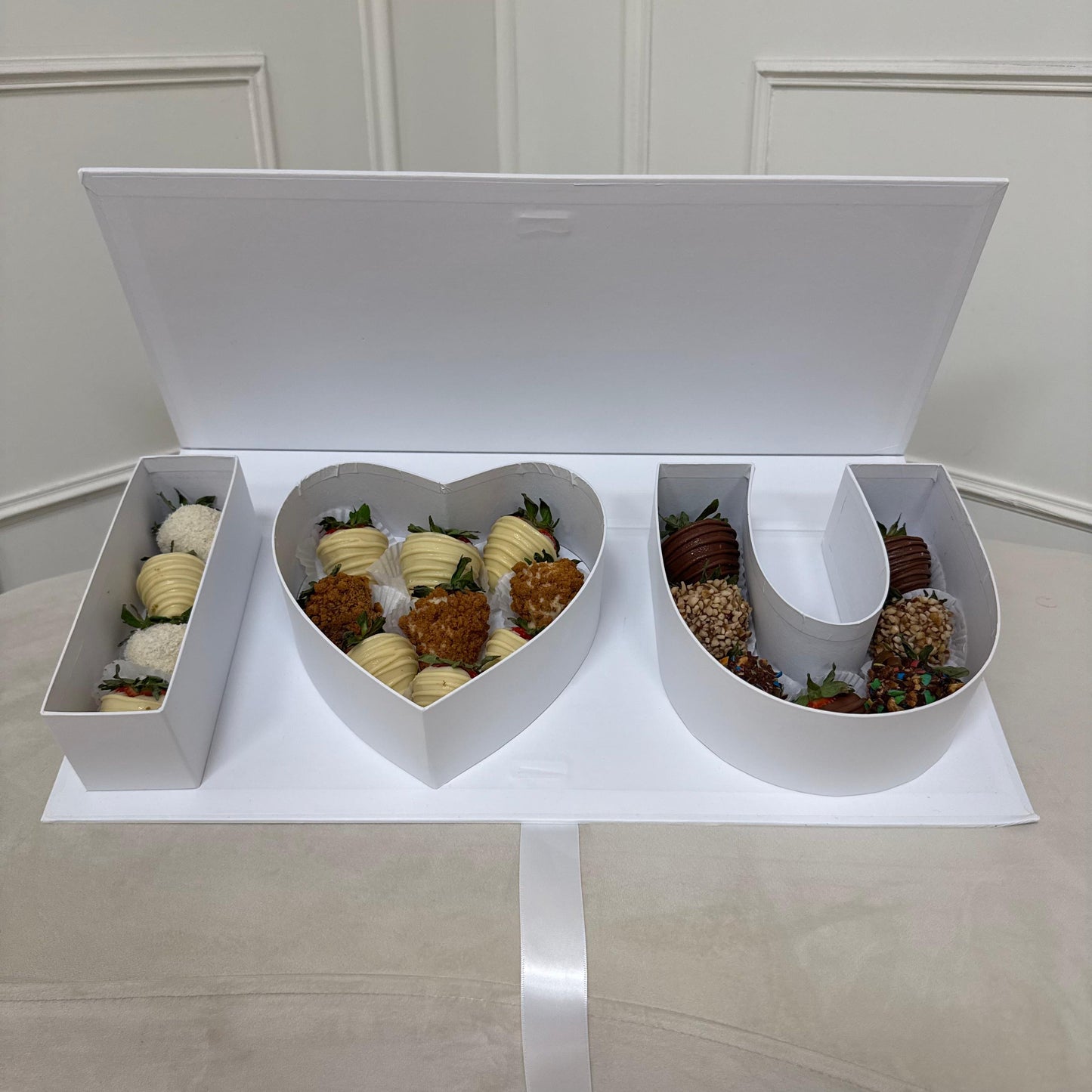 Box I Love U - Fraises enrobées