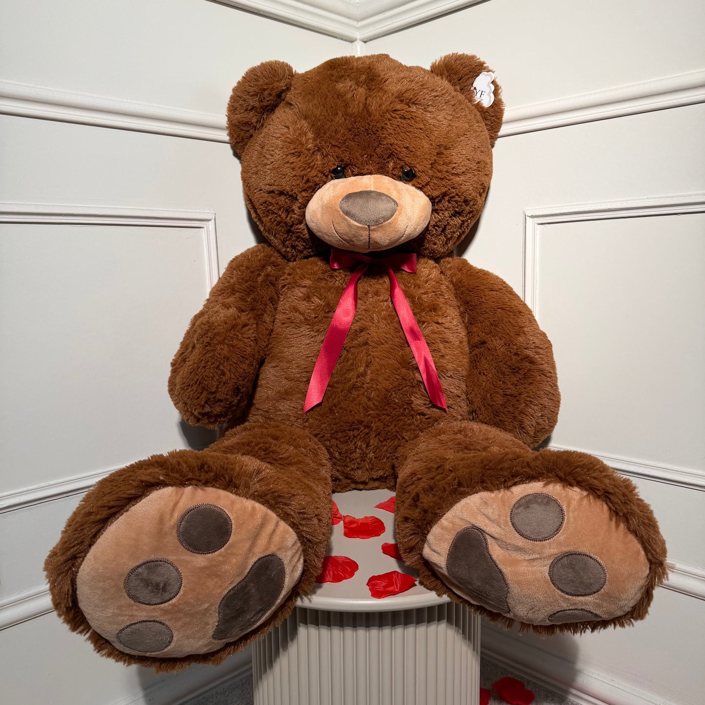Peluche géante marron 1 mètre, nounours XXL idéal pour une surprise romantique – Your Flowers