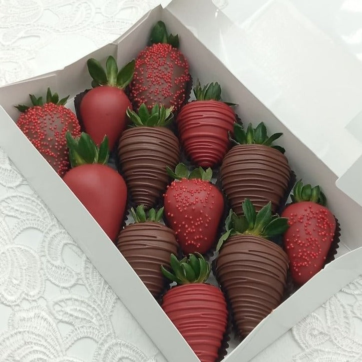 Fraises Enrobées aux chocolats
