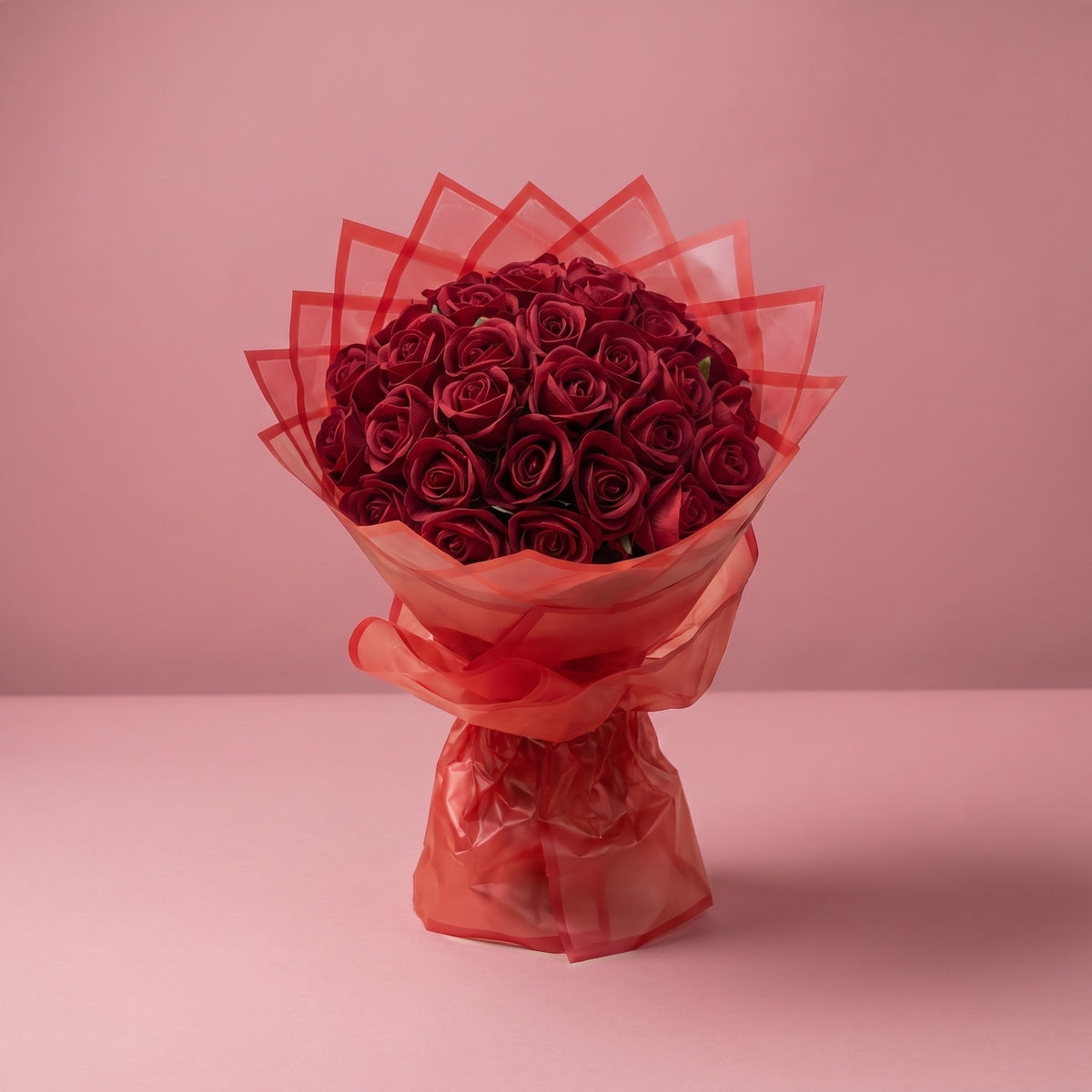 Bouquet Amour éternel, seul sur fond studio
