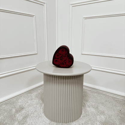 Cœur velours Noir