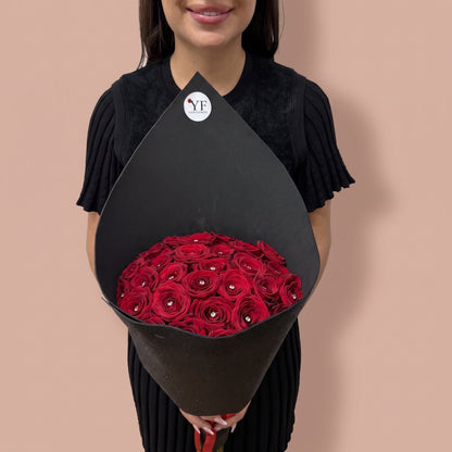 Bouquet Diamants, porté par notre fleuriste