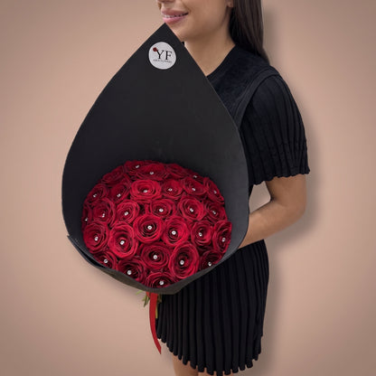 Bouquet Diamants, vu de trois quarts