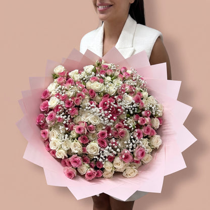 Bouquet Duo d'Amour, vu de trois quarts