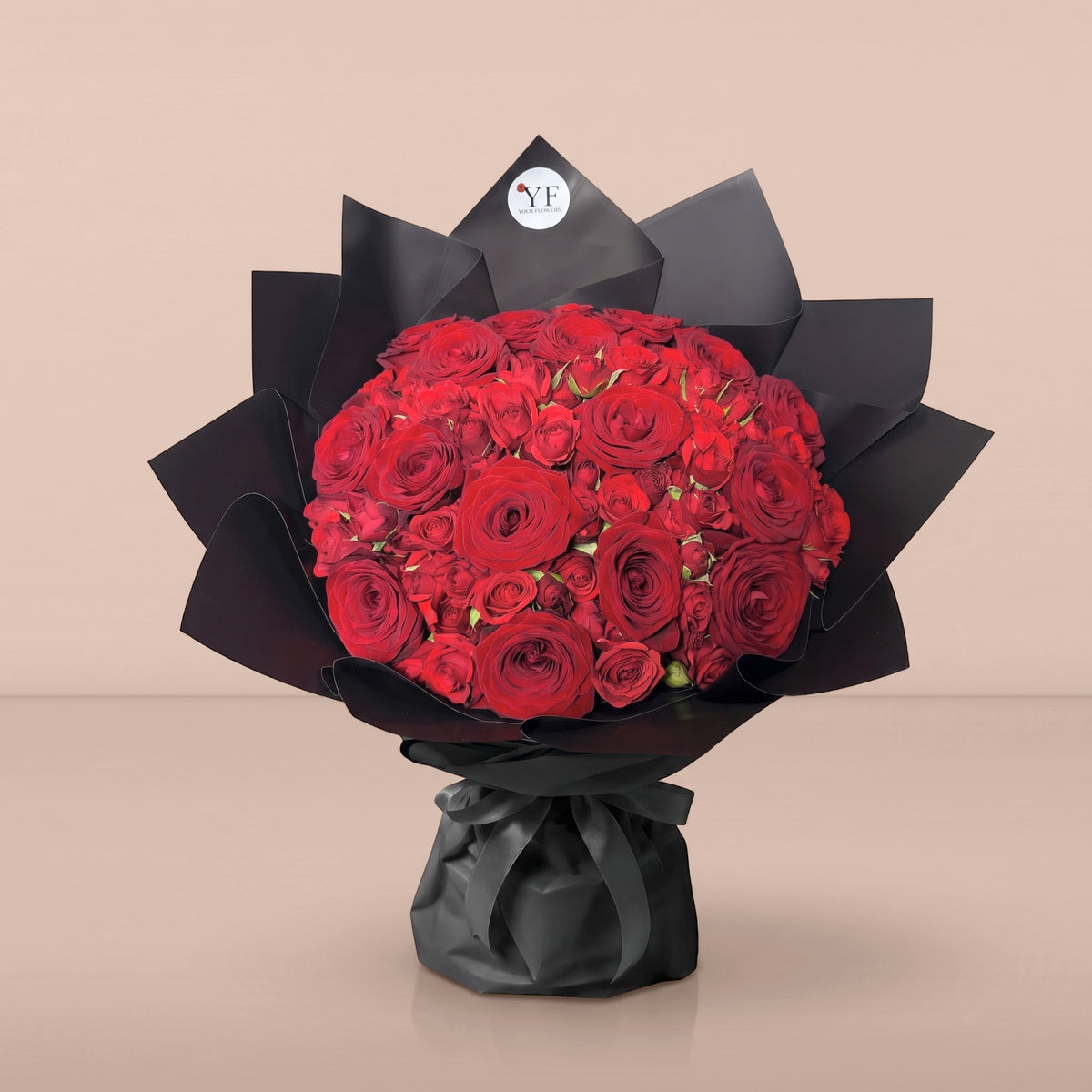 Bouquet Duo Romance, seul sur fond studio