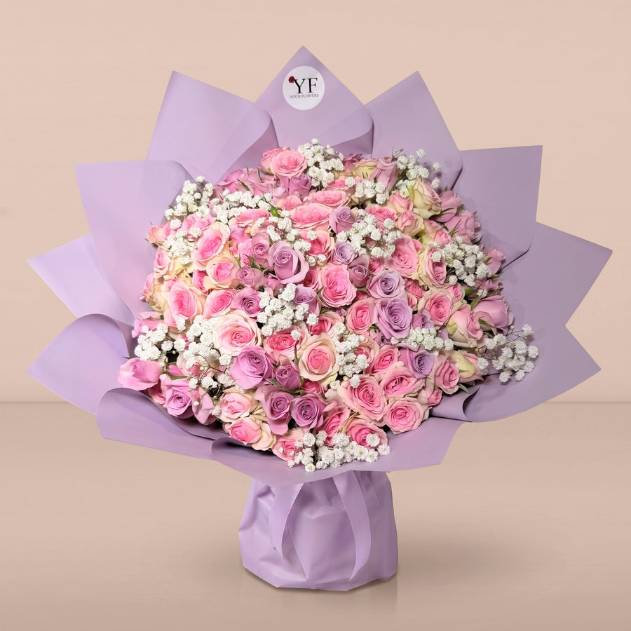 Bouquet Duo éternels, seul sur fond studio