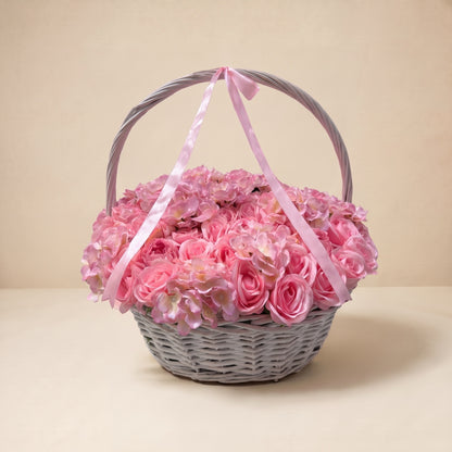 Panier Écrin Rose, seul sur fond studio