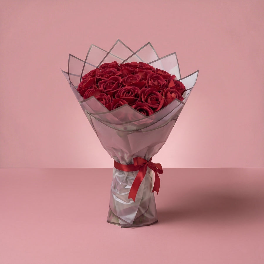 Bouquet Évidence, seul sur fond studio