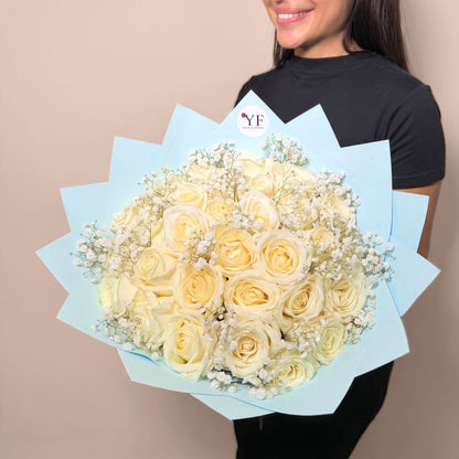 Bouquet Harmonie, vu de trois quarts