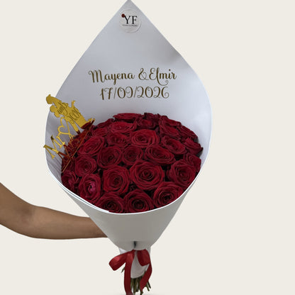 Bouquet Hlel, seul sur fond studio