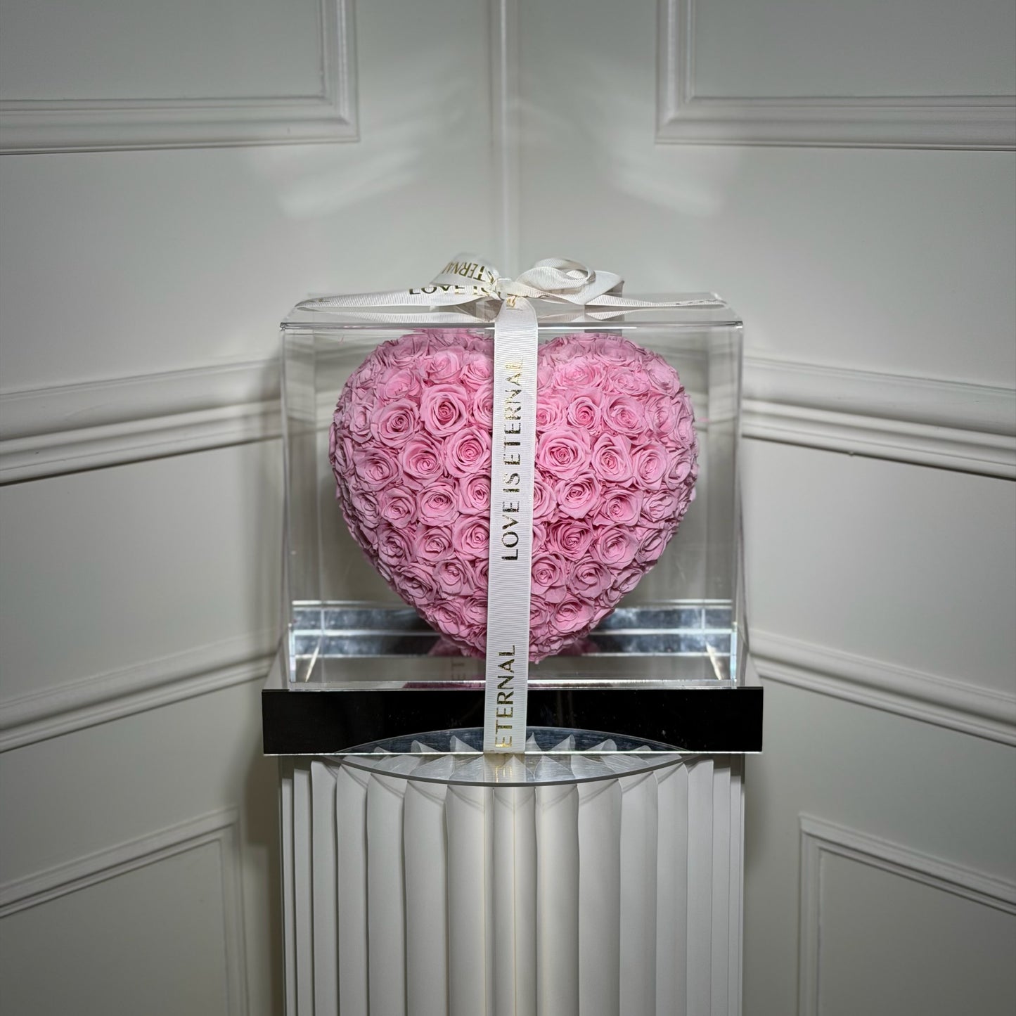 coffret coeur fleurs eternelles luxe