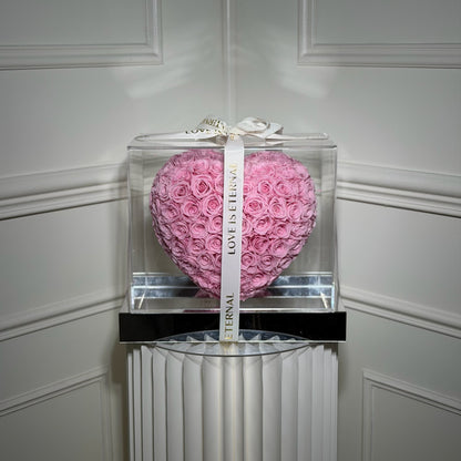 coffret coeur fleurs eternelles luxe