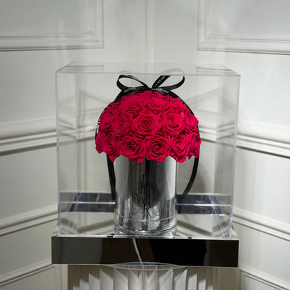 bouquet roses eternelles blanc decoration luxe