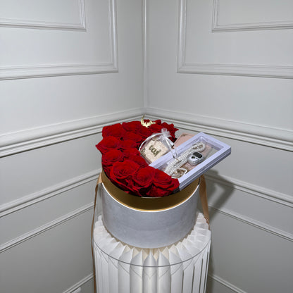 Détail coffret Eid spirituel roses rouges Your Flowers