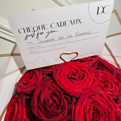 Pack beauté femme bouquet floral et brushing en salon partenaire Your Flowers