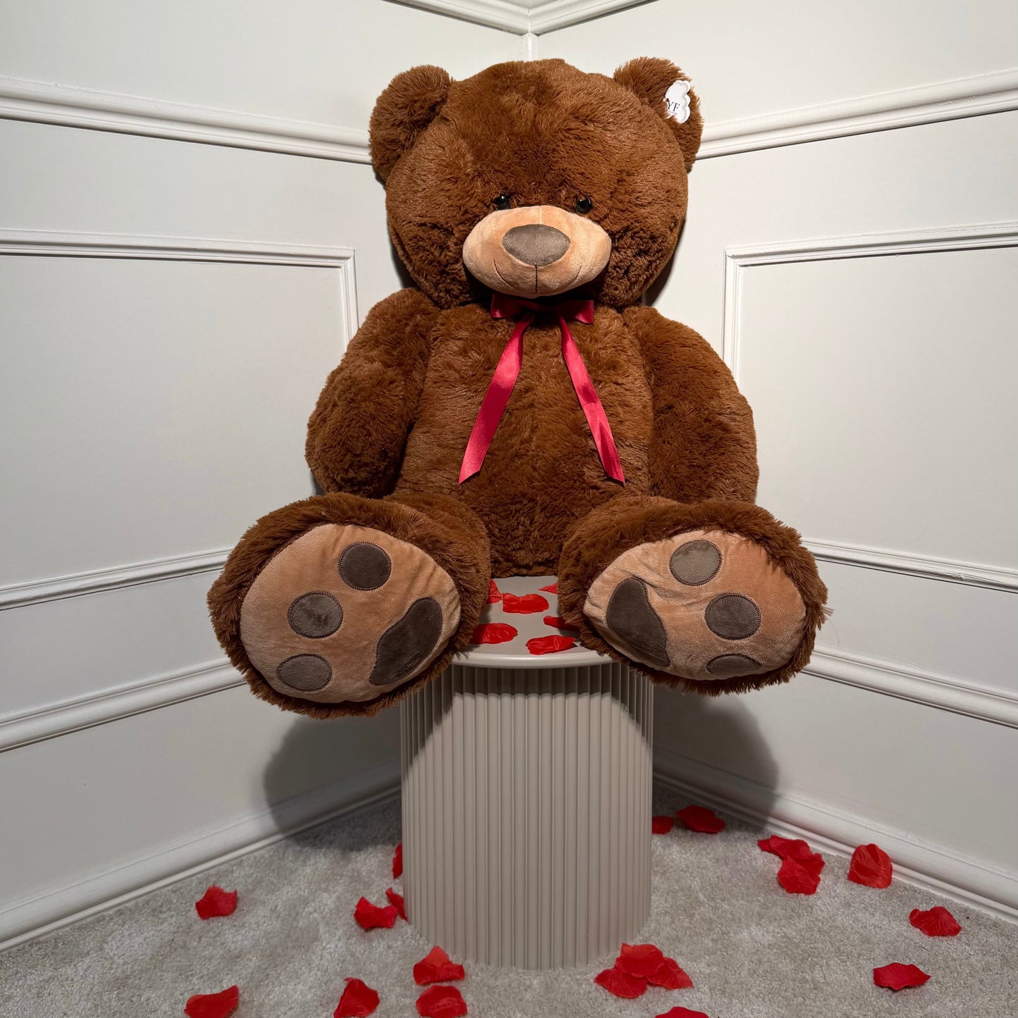 Nounours géant marron de 1 mètre en peluche douce, cadeau tendre et réconfortant – Your Flowers