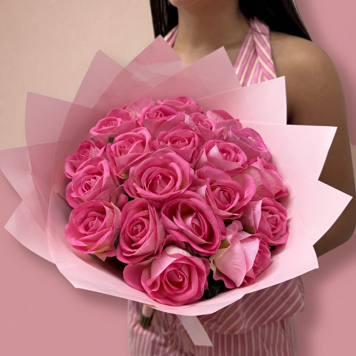 Bouquet Pink Bloom, vu de trois quarts