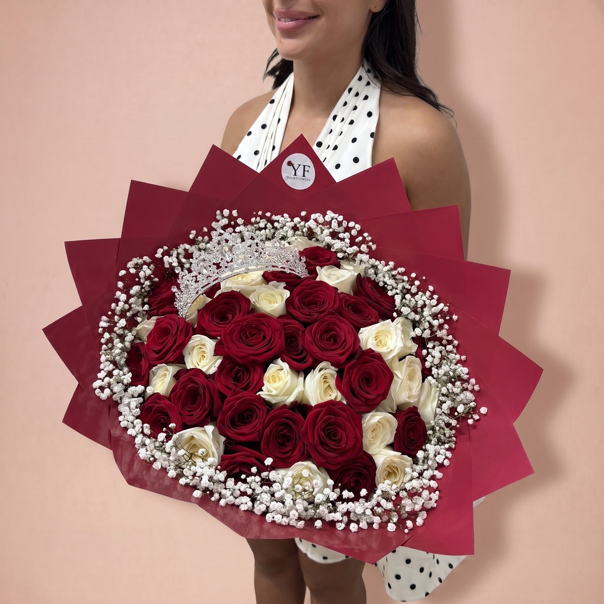 Bouquet Rouge Absolue, vu de trois quarts