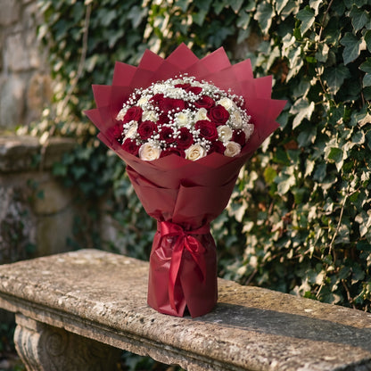 Bouquet Secret, en situation, posé dans un décor naturel