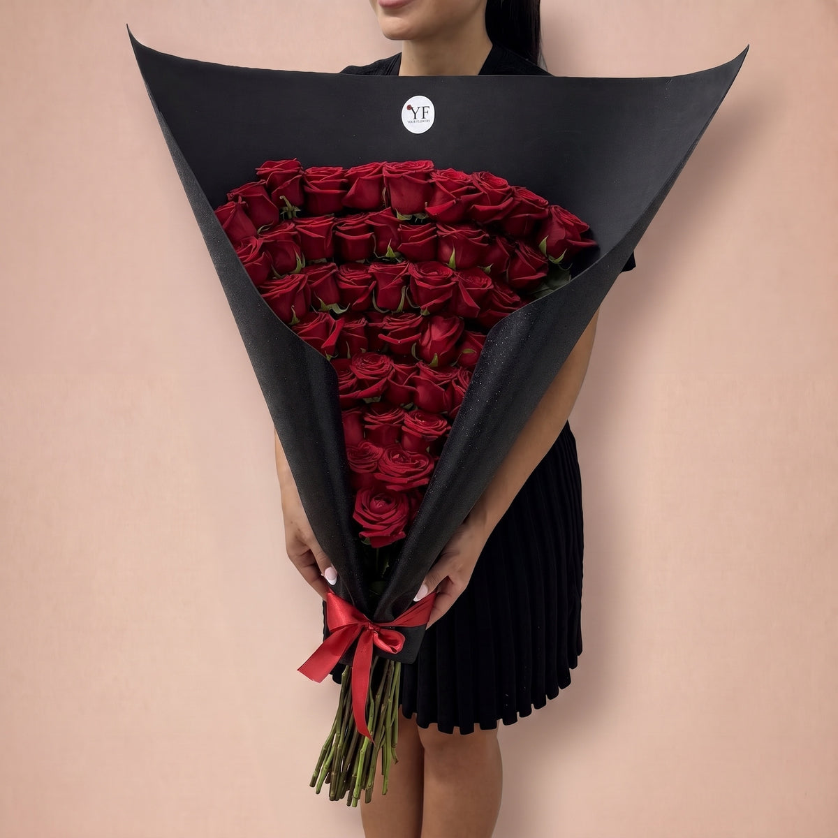 Bouquet Triomphe, vu de trois quarts