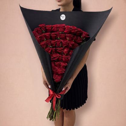 Bouquet Triomphe, vu de trois quarts