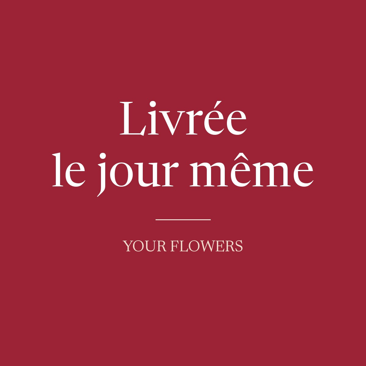 Livraison le jour même